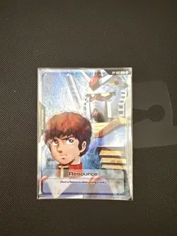 Gundam Card Game Amuro & Gundam RX-78-2 Resource Promo Card RP-003 English - Image 1