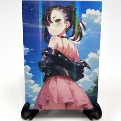 PokeGirl Marnie Sexy Hot Anime Waifu Girl Doujin Lewd Goddess Story ACG Art Card - Image 2