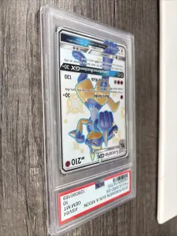 2019 Pokemon Sun & Moon Lucario GX Hidden Fates PSA 10 Card - Image 2