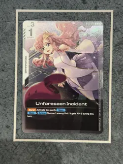 Unforeseen Incident (Store Tournament Pack 01) - Gundam Promotional Cards - Image 1