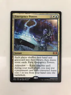 Emergency Powers MTG Magic the Gathering Card LP Lightly Played Ravnica RNA - Image 1
