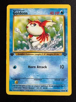 Goldeen & Exeggcute 1st Edition Jungle Set Pokemon Cards 52/64 53/64 - Image 2