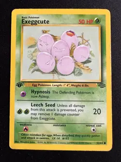 Goldeen & Exeggcute 1st Edition Jungle Set Pokemon Cards 52/64 53/64 - Image 4