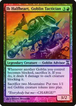 Ib Halfheart, Goblin Tactician FOIL Time Spiral NM Red Rare MTG CARD ABUGames - Image 1
