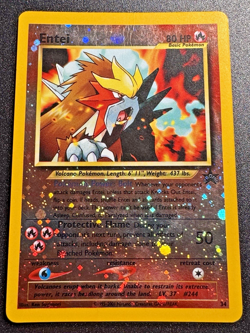 Entei Promo 34 WoTC Black Star Pokemon Card Reverse Holo Foil Rare HP - Image 1