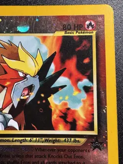 Entei Promo 34 WoTC Black Star Pokemon Card Reverse Holo Foil Rare HP - Image 4