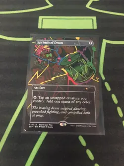 MTG Magic The Gathering Springleaf Drum Secret Lair Promo Commander Artifact - Image 1