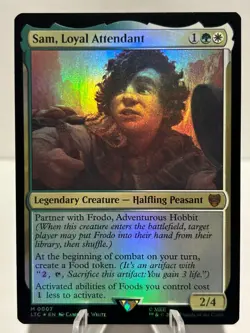 Sam, Loyal Attendant 7 M Commander: The Lord of the Rings FOIL NM MTG - Image 1