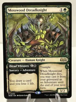Mosswood Dreadknight (Showcase) 292 R Wilds of Eldraine Near Mint MTG - Image 1