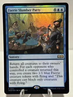 Faerie Slumber Party 311 R Wilds of Eldraine foil NM MTG - Image 1
