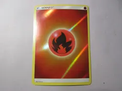 2017 Fire Energy Holo Pokemon Card NM - Image 1