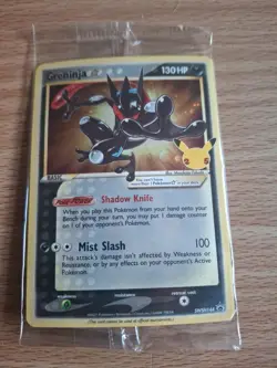 Pokemon TCG: SEALED Greninja Gold Star Sword & Shield Black Star Promo SWSH144 - Image 1