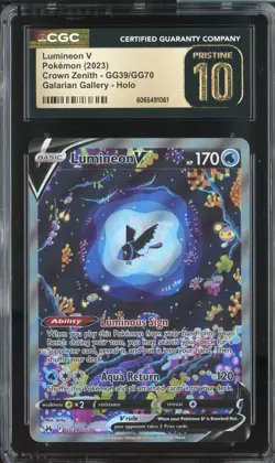 LUMINEON V CROWN ZENITH GG39/GG70 POKEMON GALARIAN GALLERY HOLO CGC 10 PRISTINE - Image 1