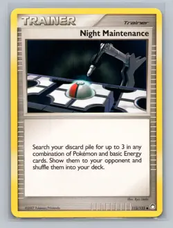 Pokemon TCG Night Maintenance 113/123 Mysterious Treasures Normal LP - Image 1