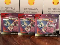 Pokemon Prismatic Evolutions Tech Sticker Collection Lot Of 3 Factory Sealed - Image 1