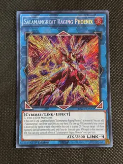 YuGiOh! Salamangreat Raging Phoenix RA04-EN083 Secret Rare 1st Edition Near Mint - Image 1