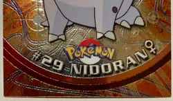 NIDORAN #29, Series 1 - 2000, Topps TV Animation Edition Chrome Pokemon Card - Image 3