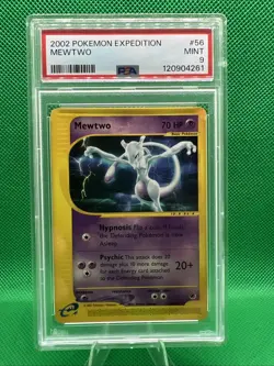 PSA 9 Mewtwo 56/165 Expedition 2002 Pokemon Card - Image 1