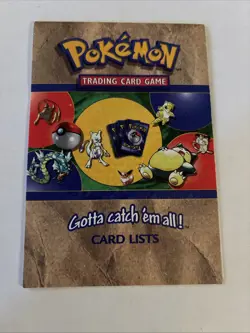 Pokemon Card Lists Booklet For TCG Wizards WoTC Vintage Base Set/Jungle/Fossil - Image 1