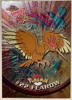 FEAROW #22, Series 1 - 2000, Topps TV Animation Edition Chrome Pokemon Card - Image 2
