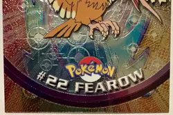 FEAROW #22, Series 1 - 2000, Topps TV Animation Edition Chrome Pokemon Card - Image 3