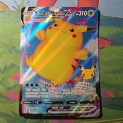 Pokemon Celebrations Surfing Pikachu VMAX Holo Ultra Rare Card 009/025 - Image 1