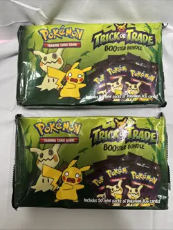 Pokemon TCG Trick or Trade Booster Bundle - 50 X2 Unopened 100 Packs 300 Cards 820650852572 - Image 1