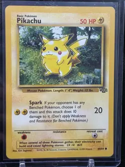 Pokemon TCG Pikachu Jungle Card 60/64 Unlimited Common - Image 1