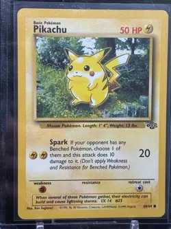 Pokemon TCG Pikachu Jungle Card 60/64 Unlimited Common - Image 2