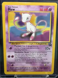 Pokemon Mew TCG 2000 Black Star Promo 8 Regular Vintage LP Card - Image 1