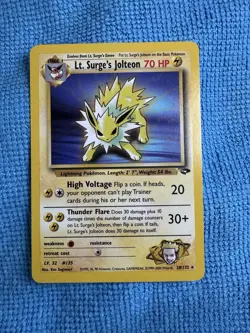 Lt. Surge's Jolteon Gym Challenge 28/132 Regular Card Rare Non Holo - Image 1