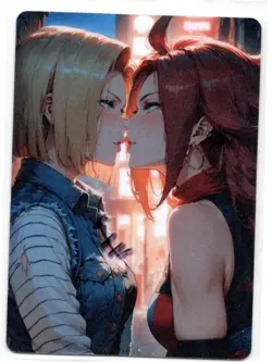 DUAL Android 21 x Android 18 (DBZ) Lewd Hentai Anime Waifu Card ACG NSFW - Image 2