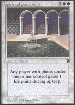 [1x] Spiritual Sanctuary Played, English Legends MTG Magic - Image 1