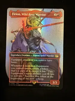 Firion, Wild Rose Warrior (Borderless) #386 (Foil) NM Final Fantasy Magic MTG - Image 1
