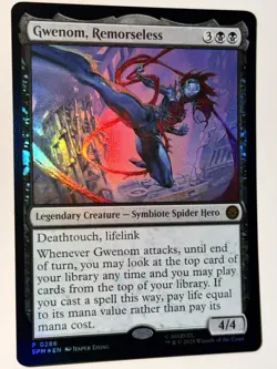 MTG Magic Gwenom Remorseless 0286 Promo Marvel Spider-Man Gift Box Exclusive NM - Image 1