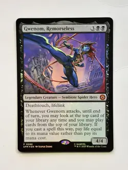 MTG Magic Gwenom Remorseless 0286 Promo Marvel Spider-Man Gift Box Exclusive NM - Image 2
