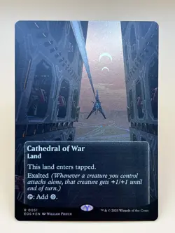 MTG ~ Cathedral of War #51 Borderless FOIL Stellar Sights Edge Of Eternities NM - Image 2