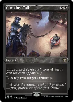 1x - Curtains' Call - ETCHED FOIL #506 - Commander Masters - NM MTG - Image 1