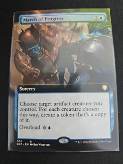 MTG - March of Progress Ext Art - Brothers War Commander #055 - Image 1