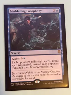 1x Maddening Cacophony - Zendikar Rising - Regular - Pack Fresh - Rare - Image 4