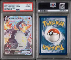 PSA 10 Charizard Vmax SV107/SV122 Pokemon Sword Shield Shining Fates Shiny Vault - Image 1