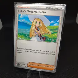 Lillie's Determination (Regular) 119/132 Uncommon Pokemon Mega Evolution NM - Image 1