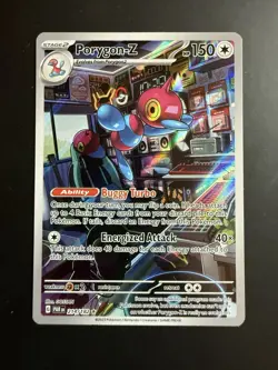 Pokemon TCG Porygon-Z 214/182 SV04: Paradox Rift Holo Illustration Rare NM/M - Image 1