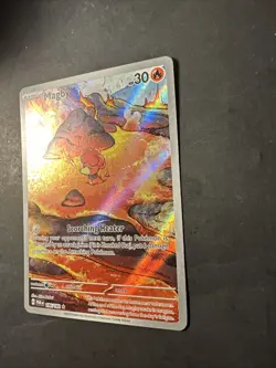 2023 Pokemon SV Paradox Rift Magby 186 /182 Full Art Rare Illustration Holo SIR - Image 3