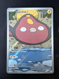 Pokemon Stunfisk Illustration Rare 118/086 White Flare English NM - Image 1