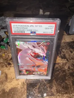 Pokemon Reshiram Legendary Shine Coll. 1st Edition Japanese Full Art #002 PSA 10 - Image 1