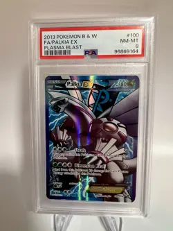 Pokemon PSA 8 Palkia Ex Team Plasma 100/101 Holo Full Art Ultra Rare Mint - Image 1