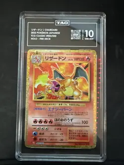 2023 Pokemon Japanese Classic Collection Charizard Holo 003 TAG 10 Gem Mint - Image 1