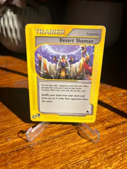 Vintage Pokemon - Skyridge 2003 - Trainer Desert Shaman 123/144 - Image 1