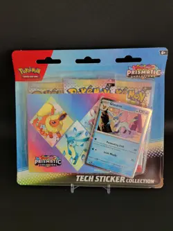 Pokemon TCG Scarlet Violet Prismatic Evolutions Tech Sticker Collection Glaceon - Image 1